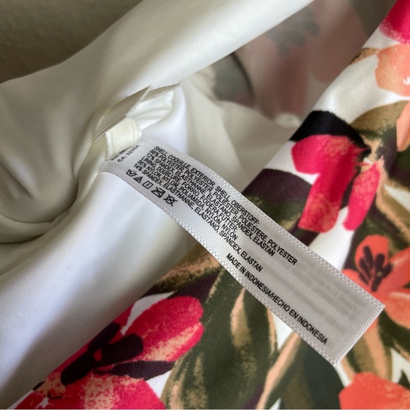 Anthropologie Floral One Piece Swimsuit - Pink and Green - Picture 9 of 12